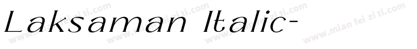 Laksaman Italic字体转换